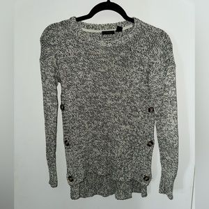 Womens Black/Tan Knit Sweater. size XS